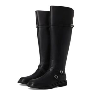 Sarto By Franco Sarto Ainsley $260 Leather Knee High Boots Buckle Designer #89